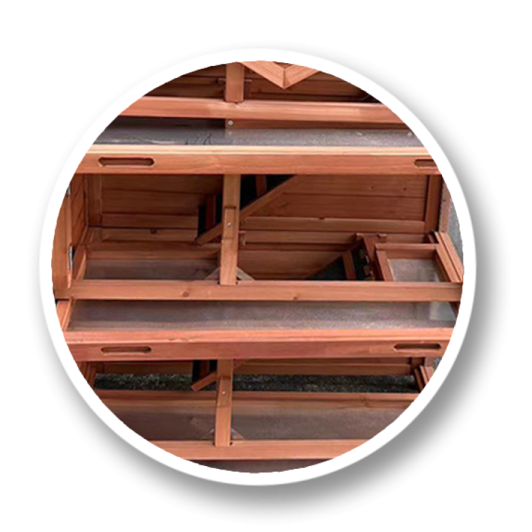 Agrofortel Drevená králikáreň FLORENCIA, 915x450x1160 mm