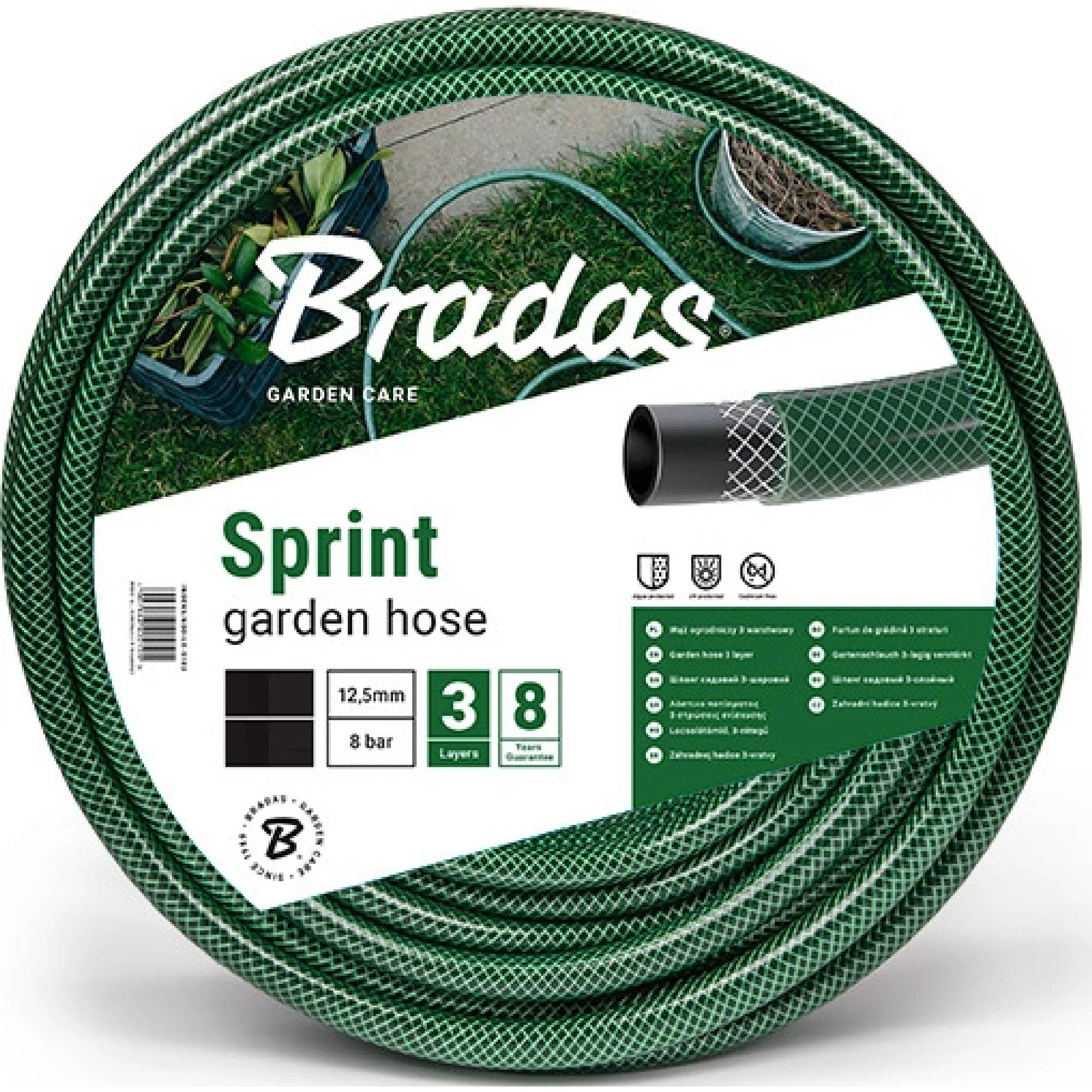 E-shop Záhradná hadica BRADAS SPRINT 1/2", 50m, nepriehľadná zelená