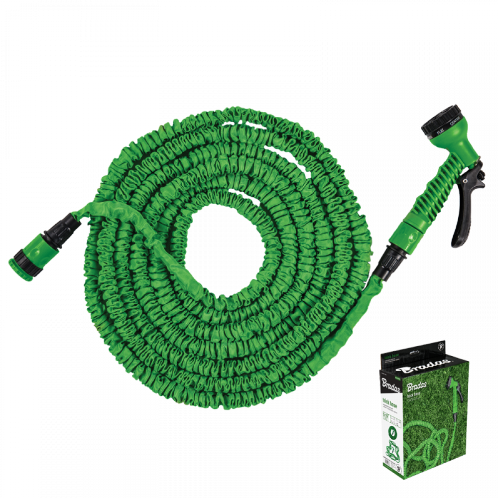 E-shop Bradas Záhradná hadica TRICK HOSE 7 - 22 m, zelená, vr. pištoľ 7 funkcií