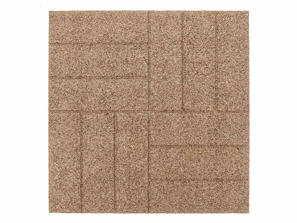 E-shop Gumová dlaždica ASLON Design 50 x 50 cm, piesková