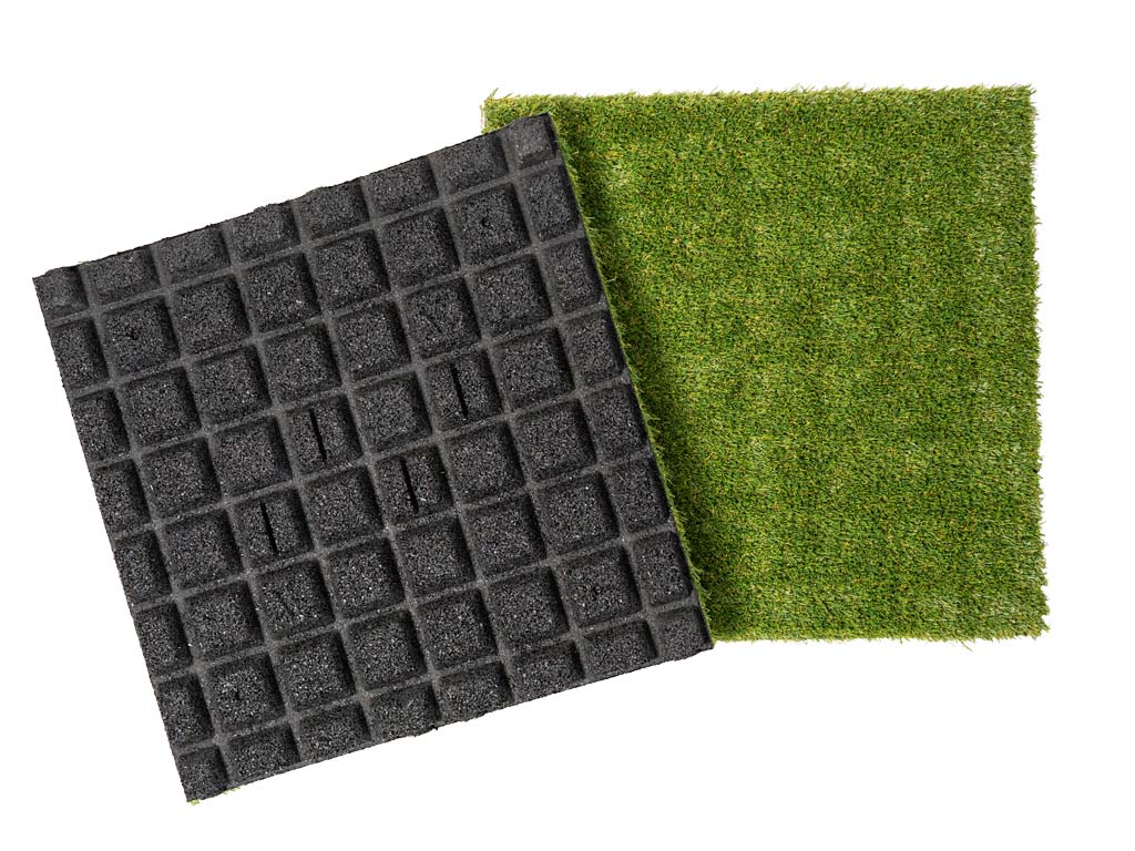 Gumová trávniková dlaždica ASLON 50 x 50 cm, Forest Green