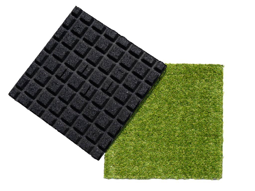 Gumová trávniková dlaždica ASLON 40 x 40 cm, Moss Green