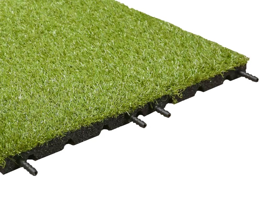 Gumová trávniková dlaždica ASLON 40 x 40 cm, Moss Green