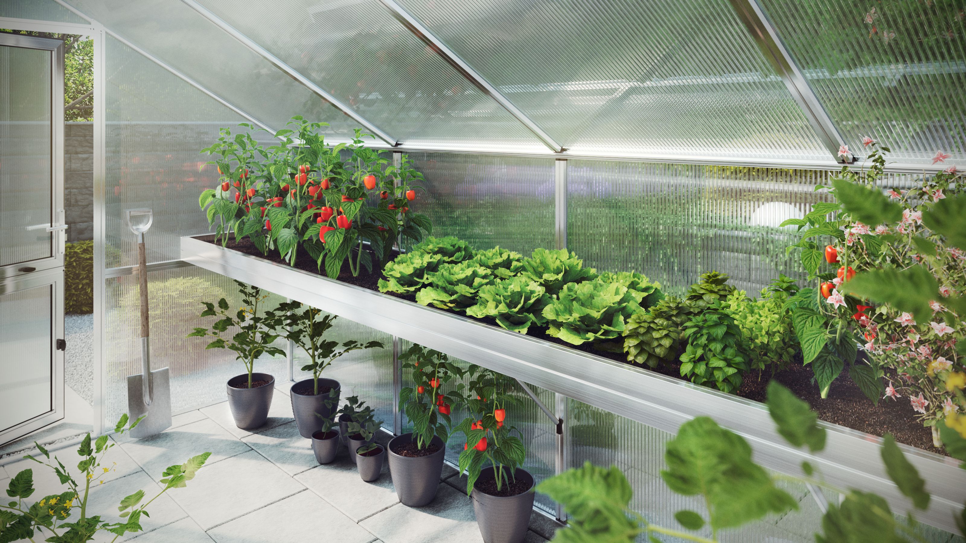 KGT Vyvýšený záhon pre skleník Callas IV
