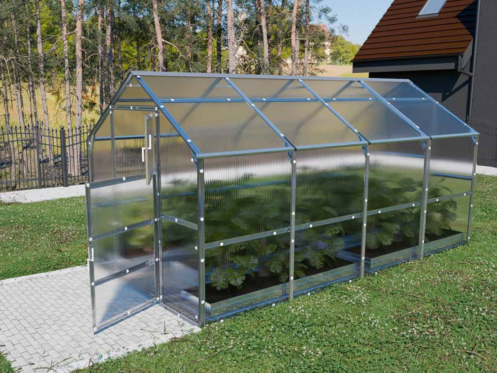 Záhradný skleník LEGI RUBARB 2 x 2,35 m, 4 mm