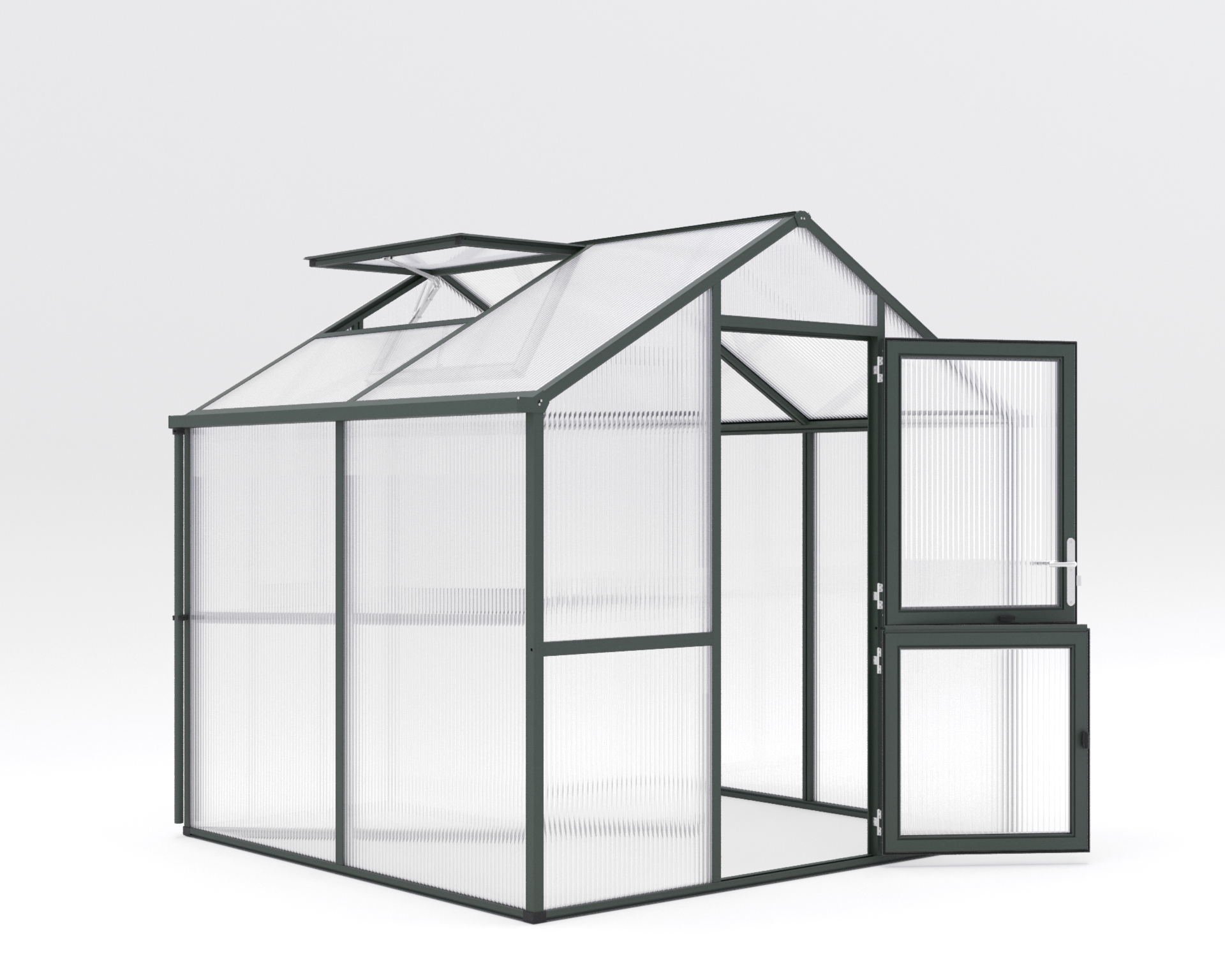 Záhradný skleník KGT Iris II 2,2 x 2,3 m, zelená