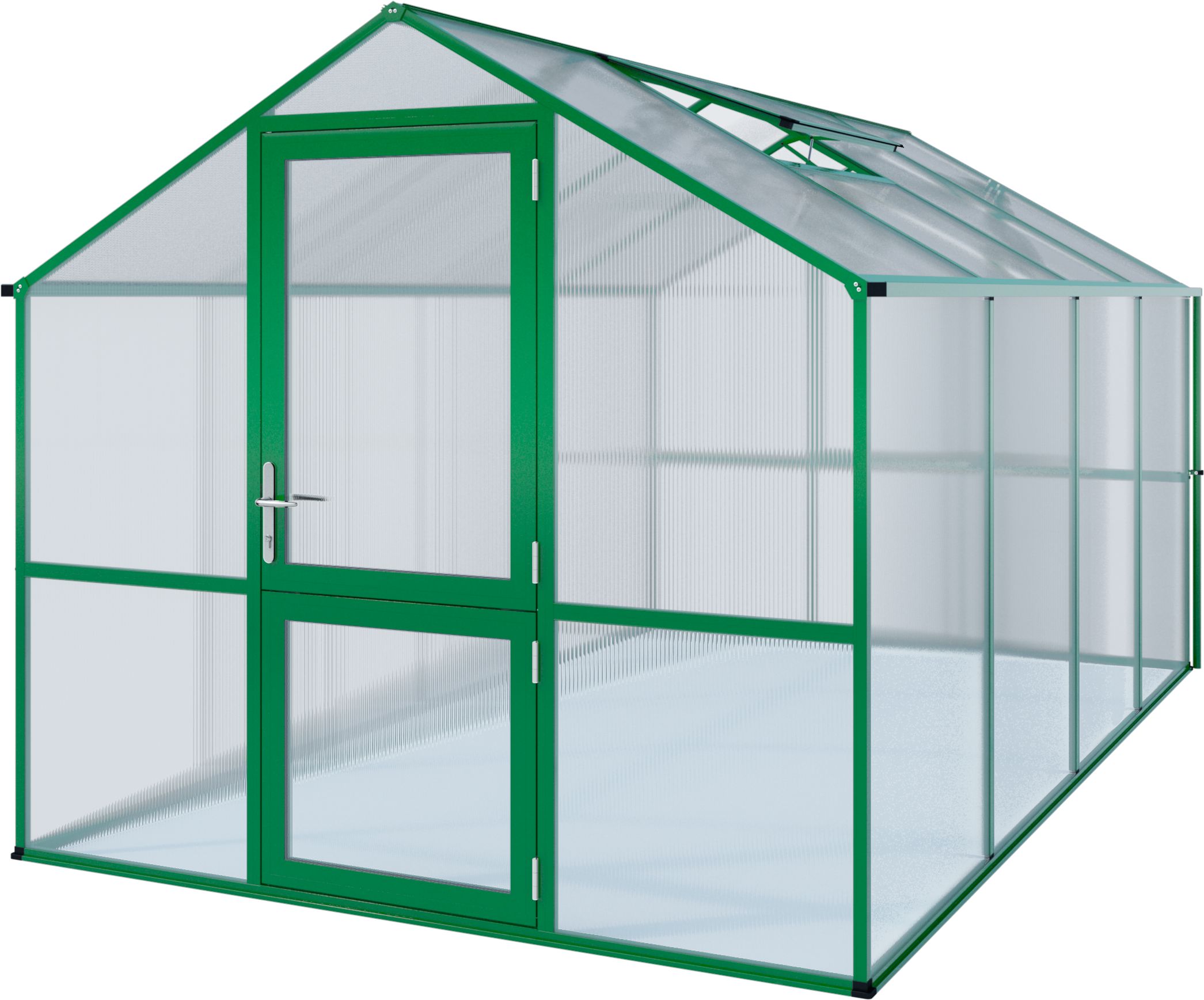 Záhradný skleník KGT Rose IV 4,3 x 2,3 m, zelená
