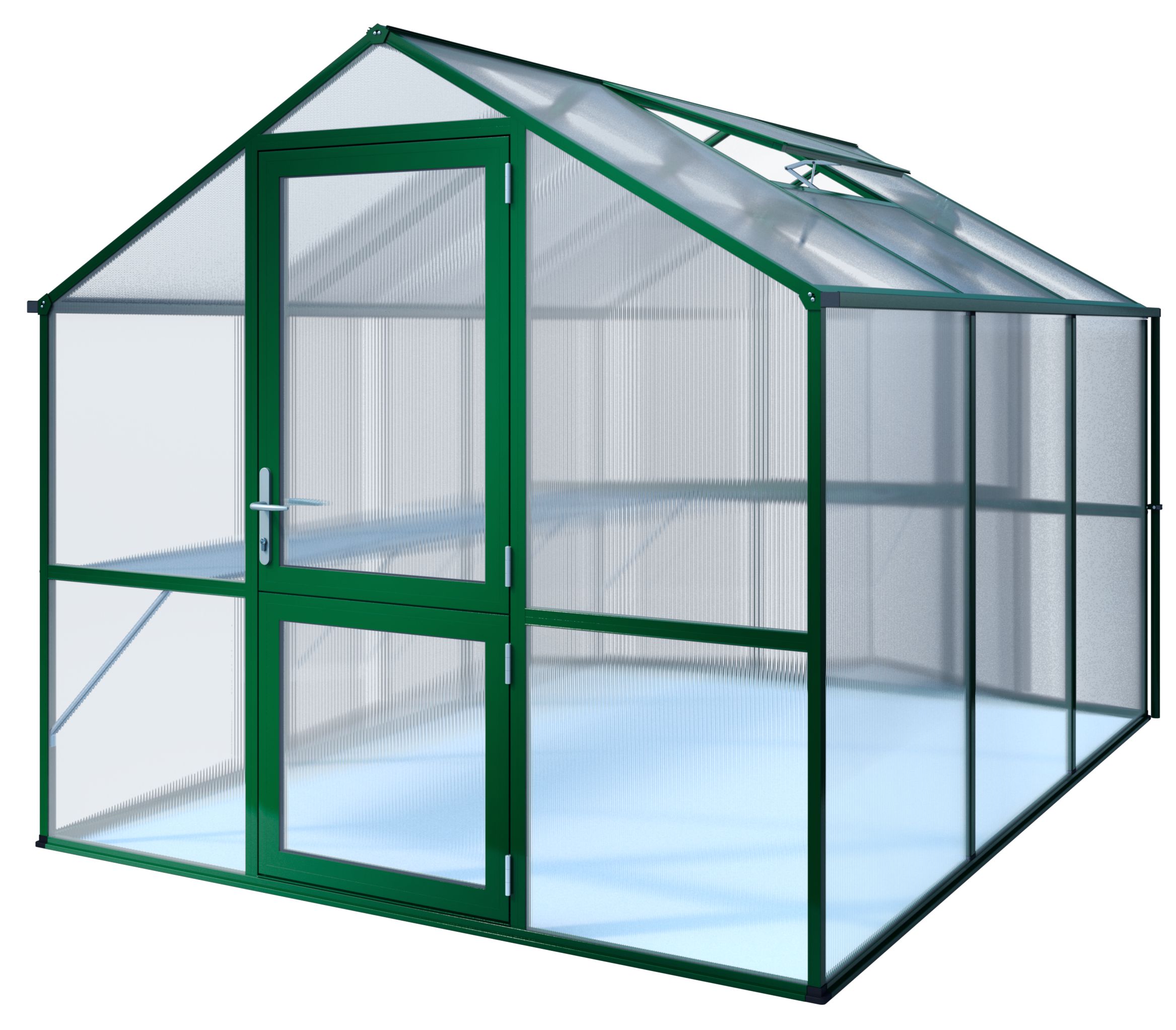 Záhradný skleník KGT Rose III 3,2 x 2,3 m, zelená