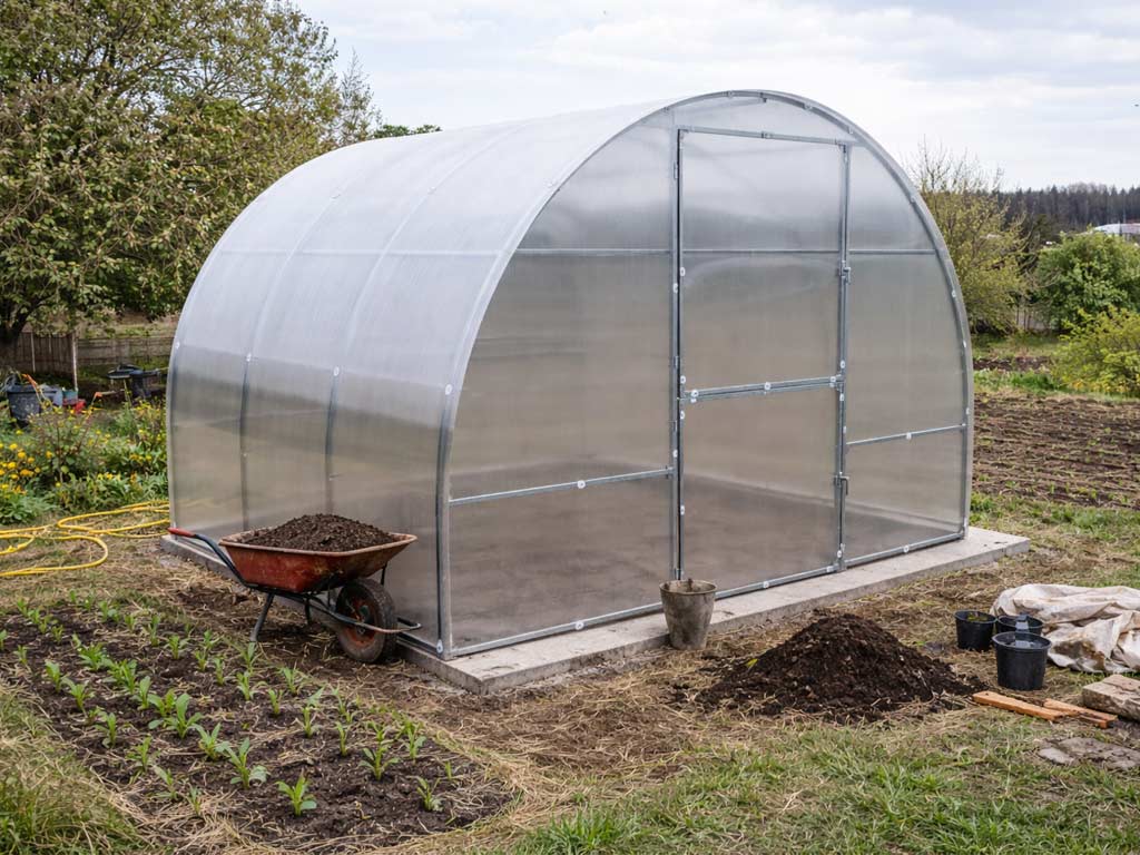 Záhradný skleník LEGI BASIL 6 x 3 m, 4 mm