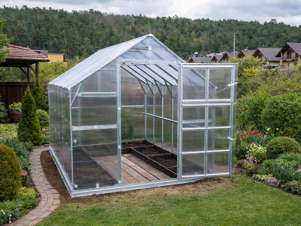 Záhradný skleník LEGI RADISH 2,1 x 2,4 m, 6 mm