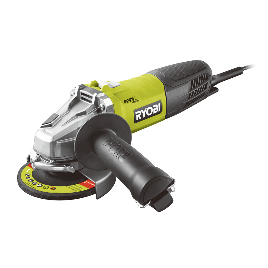 E-shop Uhlová brúska RYOBI RAG800-125S, 800 W, 125 mm + taška RY5133002493