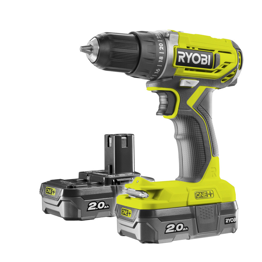 E-shop Skrutkovač RYOBI R18DD2-220S 18V + akumulátor + nabíjačka RY5133003821