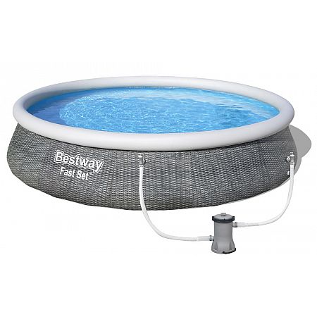 E-shop Bazén BESTWAY Fast Set Rattan 3,96 x 0,84 m - 57376 TP57376