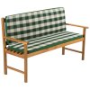 11337 potah na 2 miestnu lavicu pruhovany zeleny fieldmann fdzn 9120
