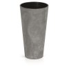 Kvetináč TUBUS SLIM BETON EFFECT + vklad marengo 30 cm