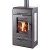 Kachle s výmenníkom ANDRUS antracit, sivý obklad