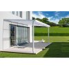Hliníková pergola Terrassendach Premium 3,09 x 3,06 m - číry akryl/biela