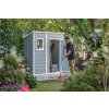 Domček Keter MANOR PENT 6x4, sivá/biela, 183x111x200 cm, UV