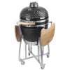 Gril Strend Pro Kamado Egg 21", priemer 46,7 cm, gril výška 91 cm, čierny, 130x73x122 cm