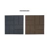 35116 17 obojstranna gumova dlazdica brickface 40 x 40 cm hneda