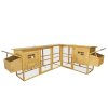 3514140 dreveny kurnik istanbul deluxe 2800 x 2200 x 1000 mm