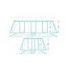 Bazén BESTWAY Power Steel Frame 4,12 x 2,01 x 1,22 m - 56456