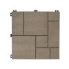 Gumová dlaždica STONE MOSAIC 30 x 30 cm, hnedý dub