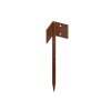 Corgarden URBIS SPOJKA ROHOVÁ pro zahradní obrubníky 1033 25 x 10 cm Corten